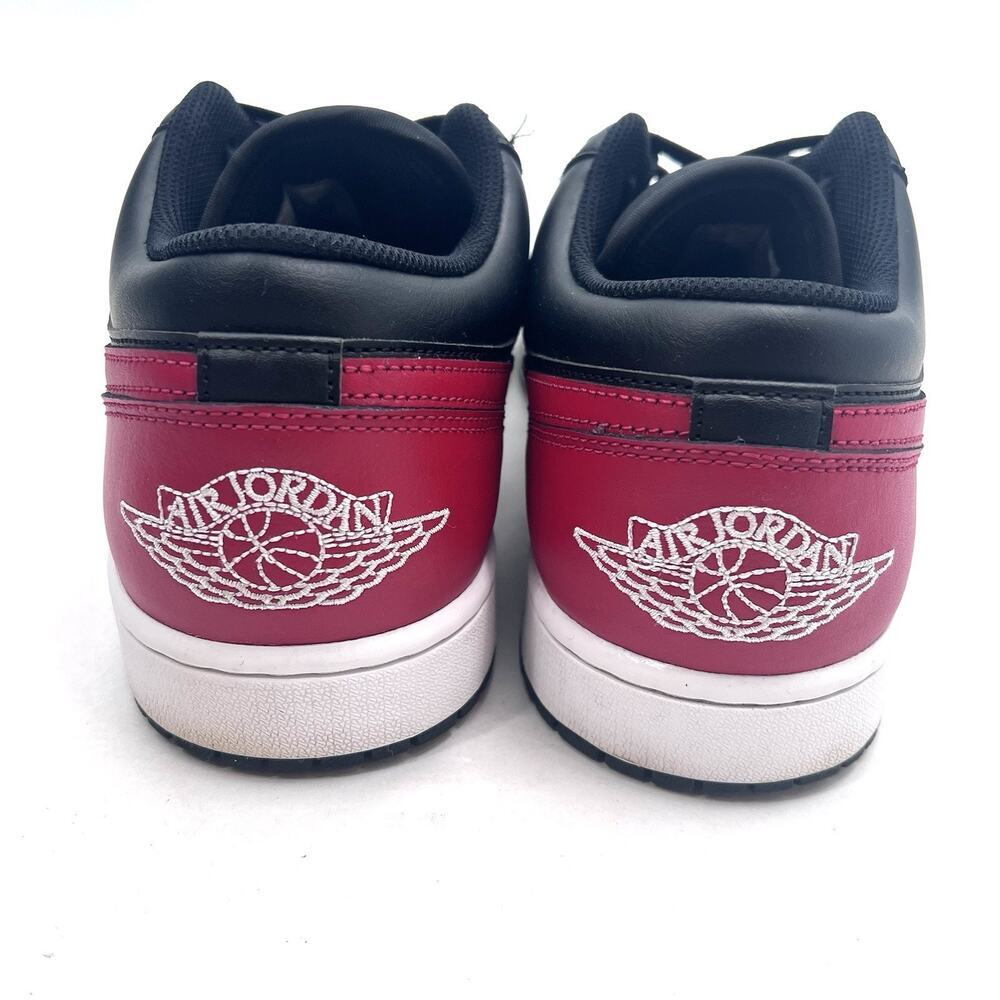 Nike Air Jordan 1 Low Bred Black Red White 553558-067 Mens Size 12 - Picture 7 of 11